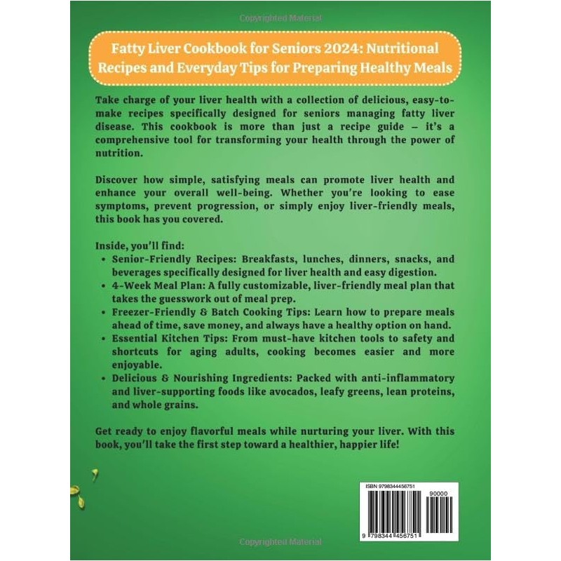  Fatty Liver Diet Cookbook for Seniors 2024: Nutritional Recipes