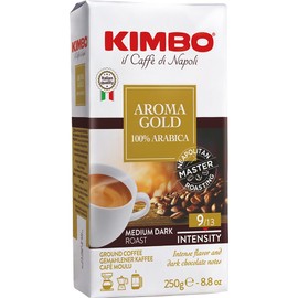 Kimbo Coffee Powder Espresso Italy (Medium Roast Arabica 100%) Gold, 8.8 oz (250 g) (Powder)