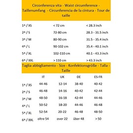 MANIFATTURA BERNINA Elan 500627 Thermal Belt Belly Warmer Merino Wool and Cotton Height 27 cm, black