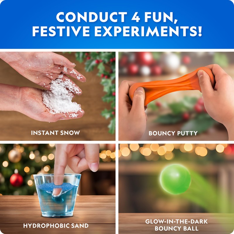 Blue Marble Science Surprise Christmas Ornaments – 4 Ornaments with
