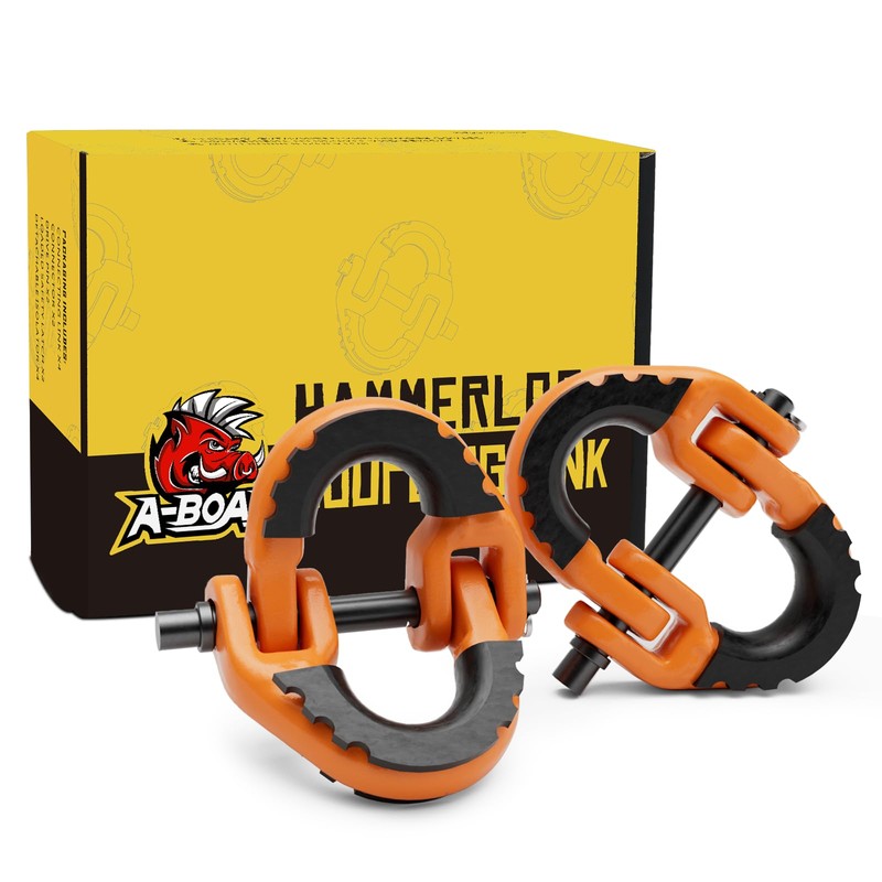 A-BOAR 1/2 Safety Chain Connector Link, 2pack Hammerlock Coupling Link