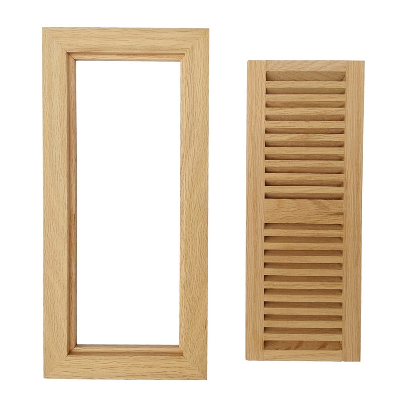 Homewell Red Oak Wood Floor Register Vent, Flush Mount with