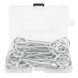 Kodrily 24Pcs Paint Can Lid Opener, Metal Paint Can Opener, Paint Bottle Opener M10, Portable Easy Open Paint Bucket Opener, Steel Beer Jar Tin Manual Opening Tool for Opening Paint Buckets