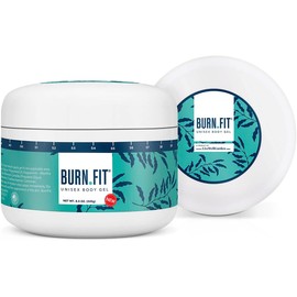 Burn Fit Body Gel, Lightweight Anti-Cellulite Workout Enhancer for Belly & Body, Non-Sticky Hot & Cold Gel for Pre and Post-Workout, Maximum Workout Performance