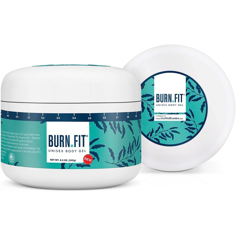 Burn Fit Body Gel, Lightweight Anti-Cellulite Workout Enhancer for Belly