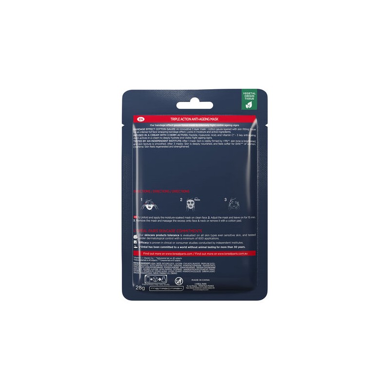 L'Oreal Triple Action Revitalift Laser x3 Tissue Mask