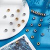 CRAFTYMELODY 40Pcs Stainless Steel Stopper Beads Gold Silver Rondelle Slider