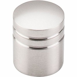 Top Knobs M582 Nouveau II Collection 1 Inch Stacked Cabinet Knob, Brushed Satin Nickel Finish