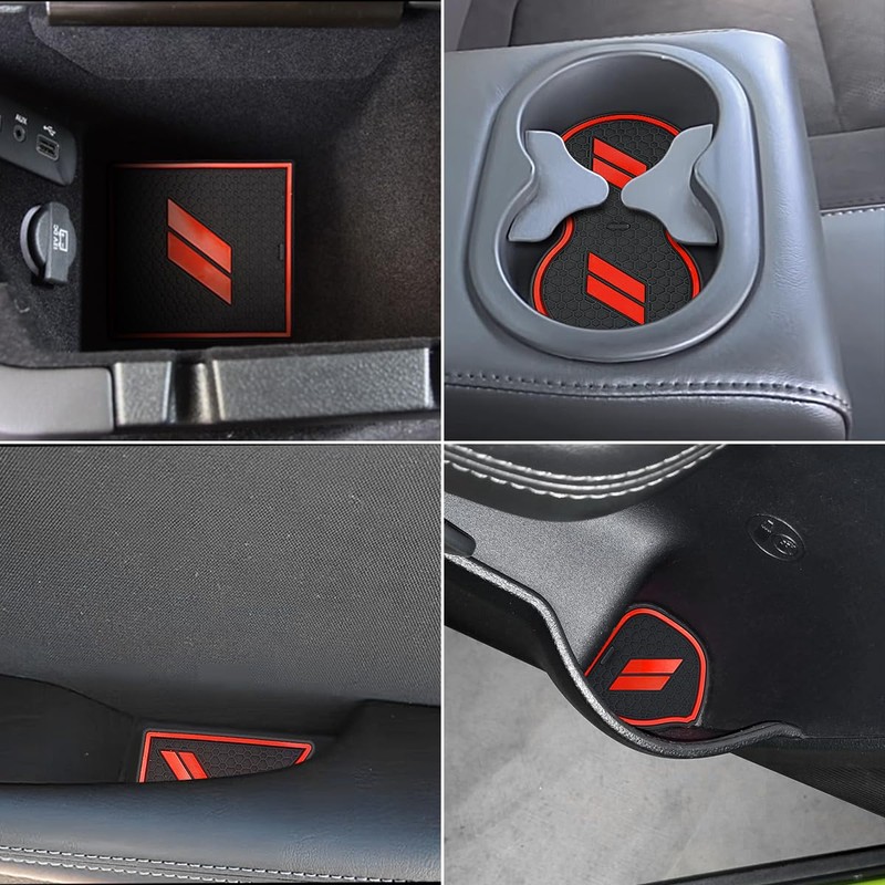 Auovo Anti-dust Mats for Challenger Accessories 2015-2023 Custom Interior Cup