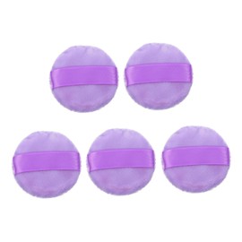 FOMIYES 5pcs Velour Powder for Loose Powder Makeup Double-sided Applicators Gentle Skin for Foundation and Setting Comfortable to Hold Design for Convenient Use