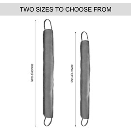 Heavy Duty Door Draft Stopper-Weighted Door Bottom Weather Stripping Noise Blocker (Grey, 36 inch)