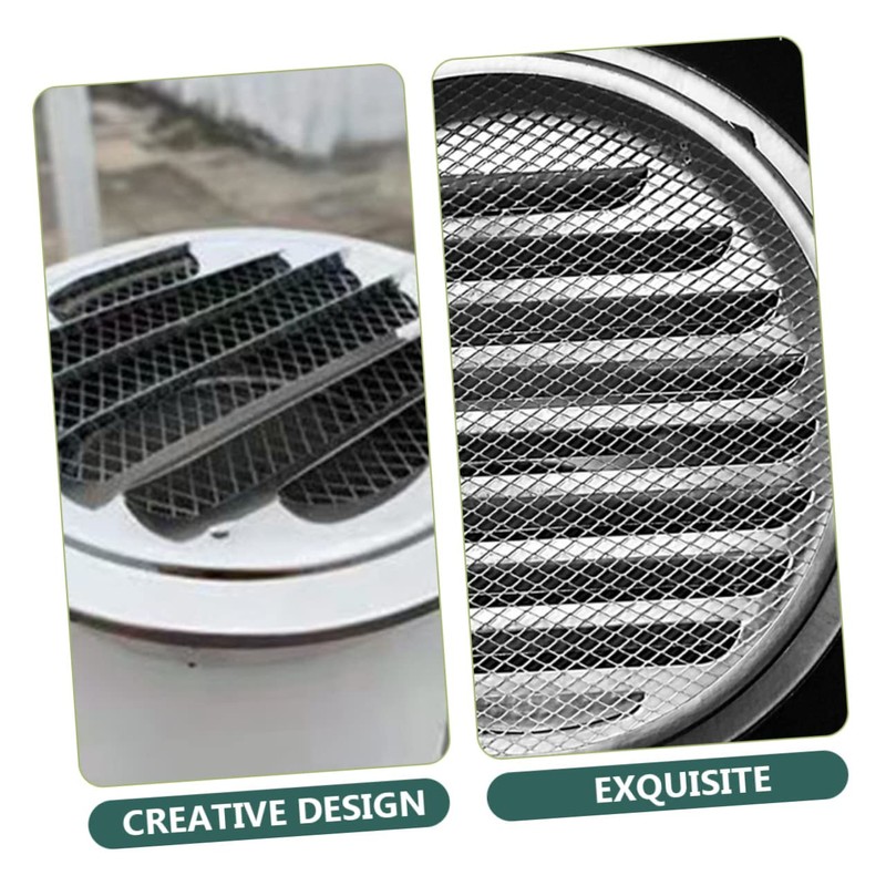 LABRIMP Exhaust Fan Cover Round Stainless Steel Rain Hat Ventilation