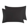 Zippered Satin Pillowcases, Super Soft and Luxury Standard Pillow Cases
