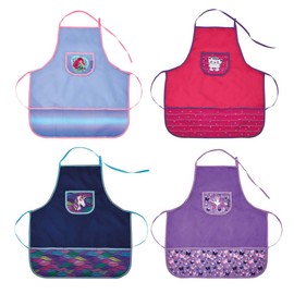 herlitz 50033195 Work Apron Assorted Designs, multicoloured, Girls