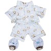 Blue Monkey Pajamas w/Slippers Teddy Bear Clothes Fits Most 8"-10"