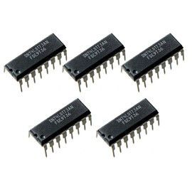 Bridgold 5pcs SN74LS173N SN74LS173A 74LS173 4-Bit D-Type Registers with 3-State Outputs IC Chips 5V,DIP-16.