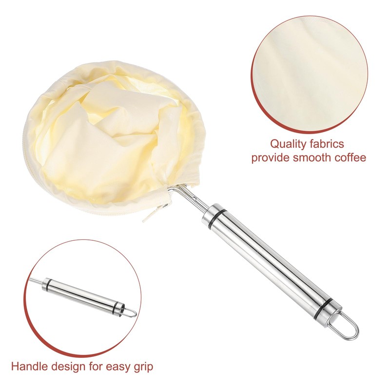 sourcing map 1 Pcs Cloth Coffee Filter Bags, Coffee Sock