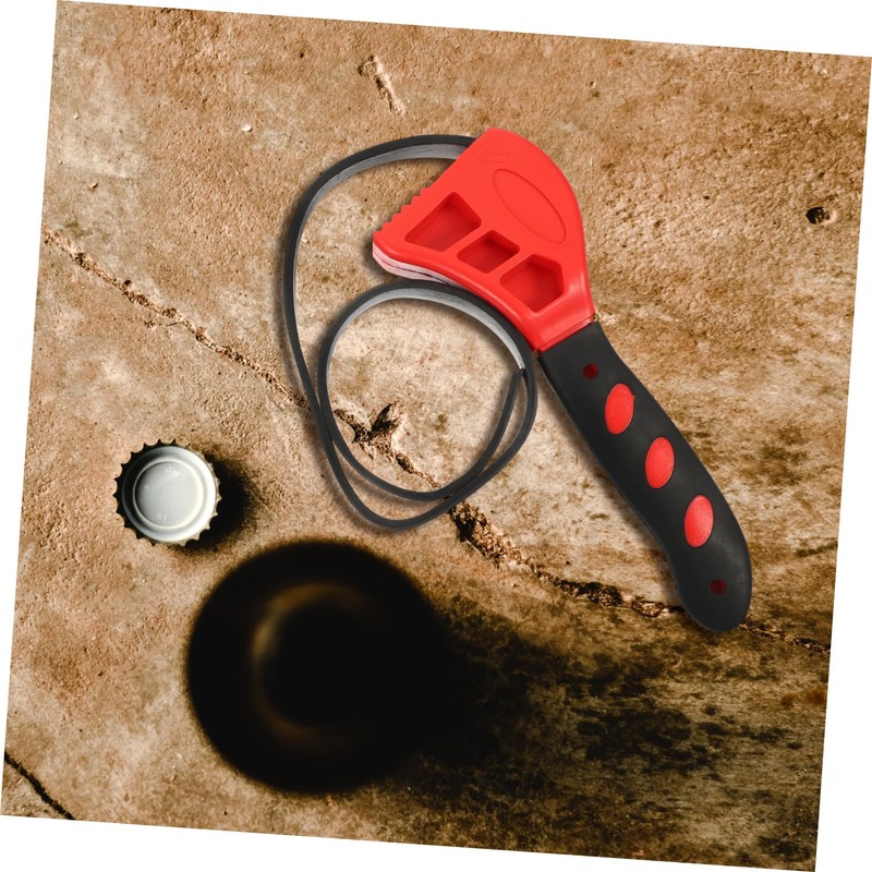 Outanaya Wrench Plumbers Wrench Rubber Strap Ratchet Spanner Set for