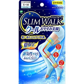 Slim Walk Cool Leg Socks Long Light Blue S-M Size (SLIM WALK COOL)