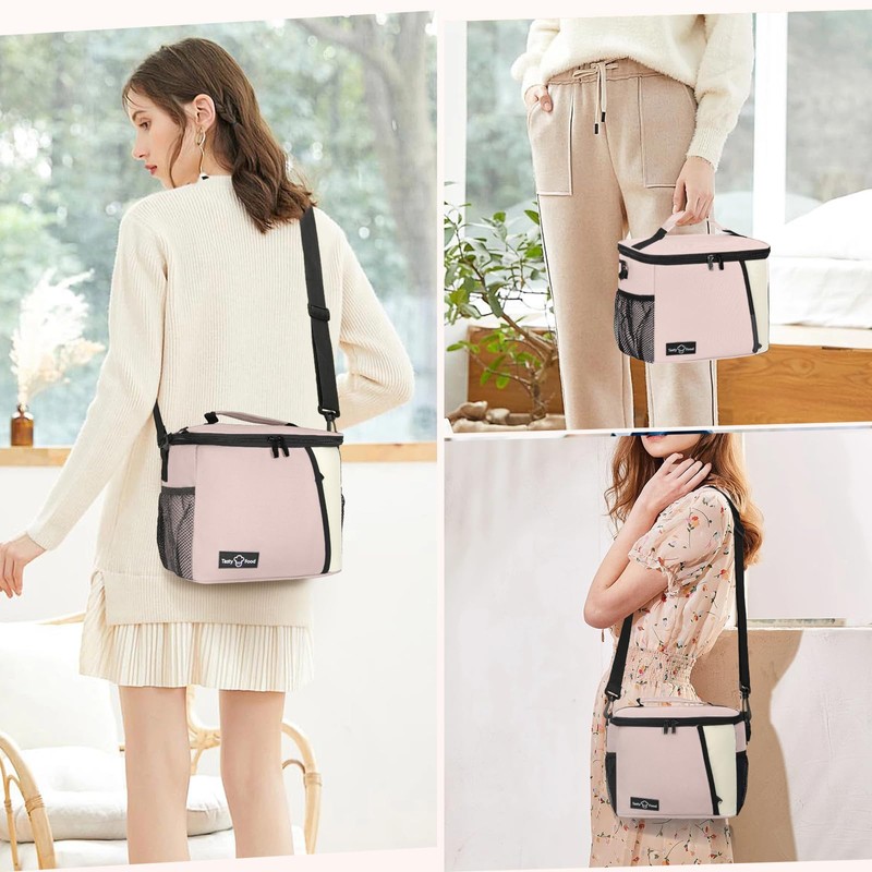 Bolsa de Almuerzo Gran Capacidad, Lonchera Para Mujer Hombre, Lonchera