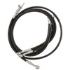 Streamline Front Steel Braided Brake Line Standard Length Black for