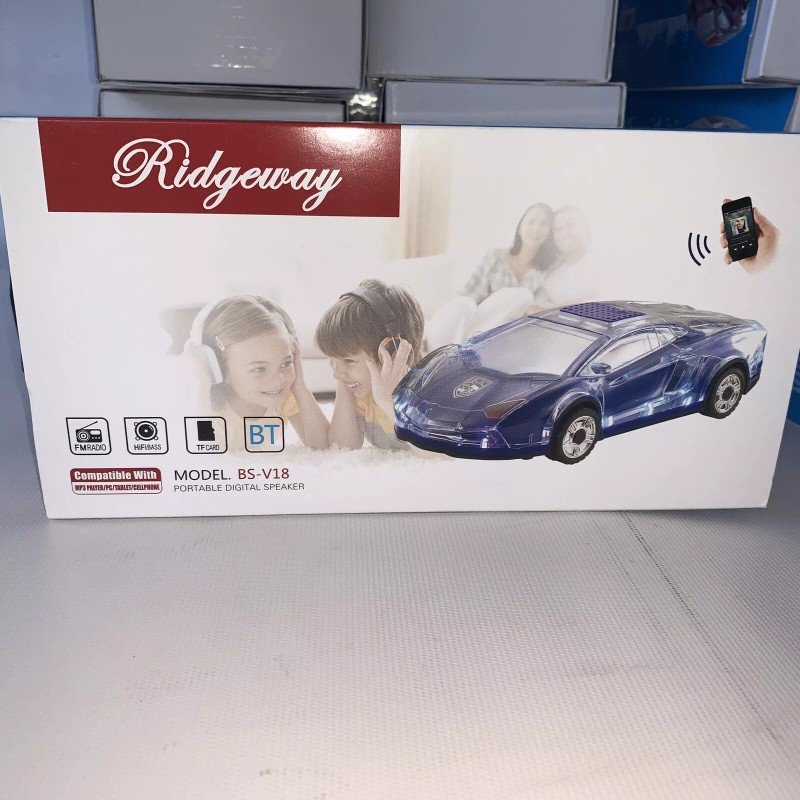 Ridgeway bluetooth speaker Rechargeable Car Fm Radio USB Wireless Black