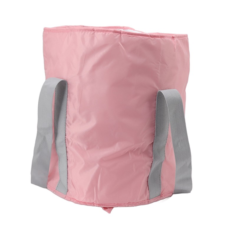Foldable Foot Tub Polyester Double Layer Collapsible Camping Bucket with