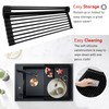 MERRYBOX Roll Up Over The Sink Dish Drying Rack Silicone