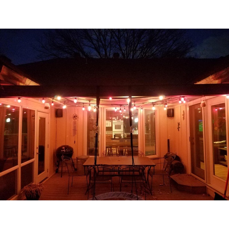 Rolay S14 Clear String Light Bulbs, 2W Plastic LED Replacement