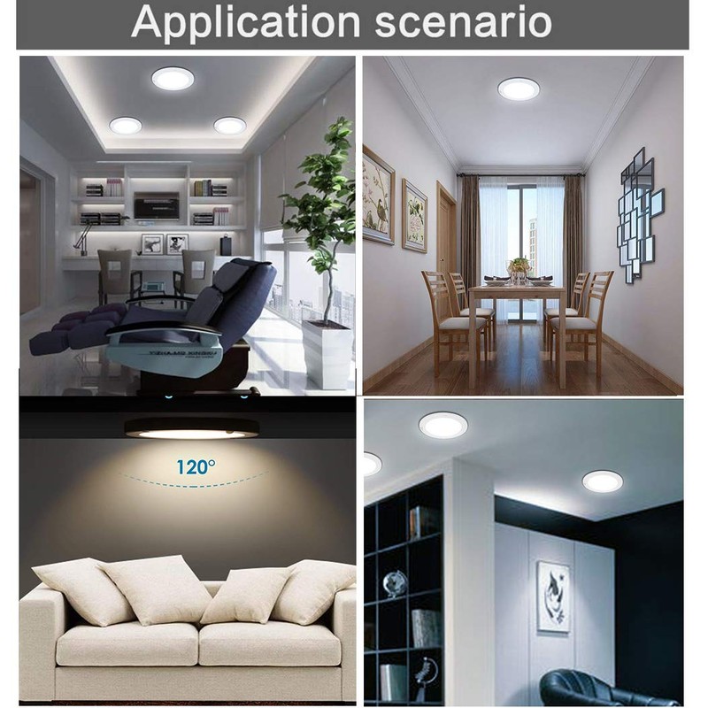S NMT Motion Sensor Led Ceiling Light 1200 Lumen,100 Watt