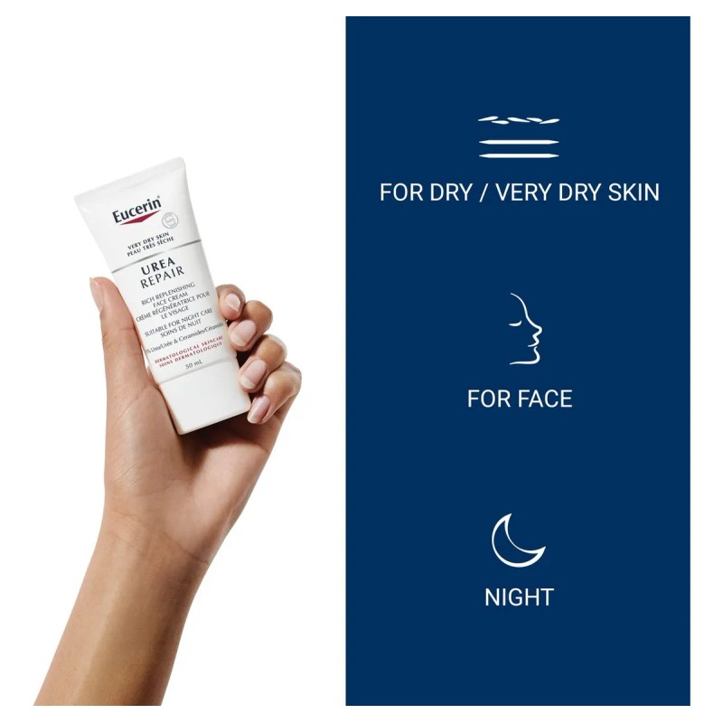 Eucerin Crema Facial Eucerin 5% Urea 50ml Sin Fragancia Make