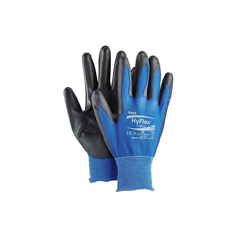 Ansell 112076 HyFlex 11-618 Lightweight Precision Glove, 0.42" Height, 10"