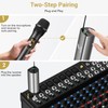 TONOR Wireless Microphone, UHF Dual Handheld Metal Multipurpose Dynamic Singing