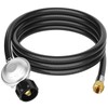 Jakivew 8FT Propane Hose with Regulator, Universal QCC1 Grill Replacement