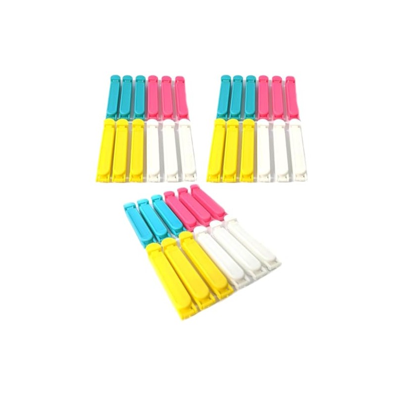 Pack of 36 Food Clips Plastic - Inspire Your Kitchen