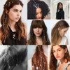 20 PCS Silver Hair Jewelry for Braids Crystal Rhinestone Dreadlock
