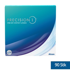 PRECISION1 Daily Lenses Soft | Pack of 90 | BC 8.3 mm | DIA 14.2 mm | +05.00 Dioptres