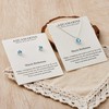 Philip Jones March (Aquamarine) Birthstone Necklace & Earrings Set Created