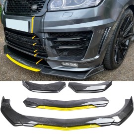 Dreamizer For Land Rover Range Rover Sport Carbon Fiber Front Bumper Spoiler Lip Splitter