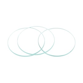sourcing map 8 Pack 27 mm Crystal Lens Single Dome 1.6 mm Edge Thickness for Repair Clear