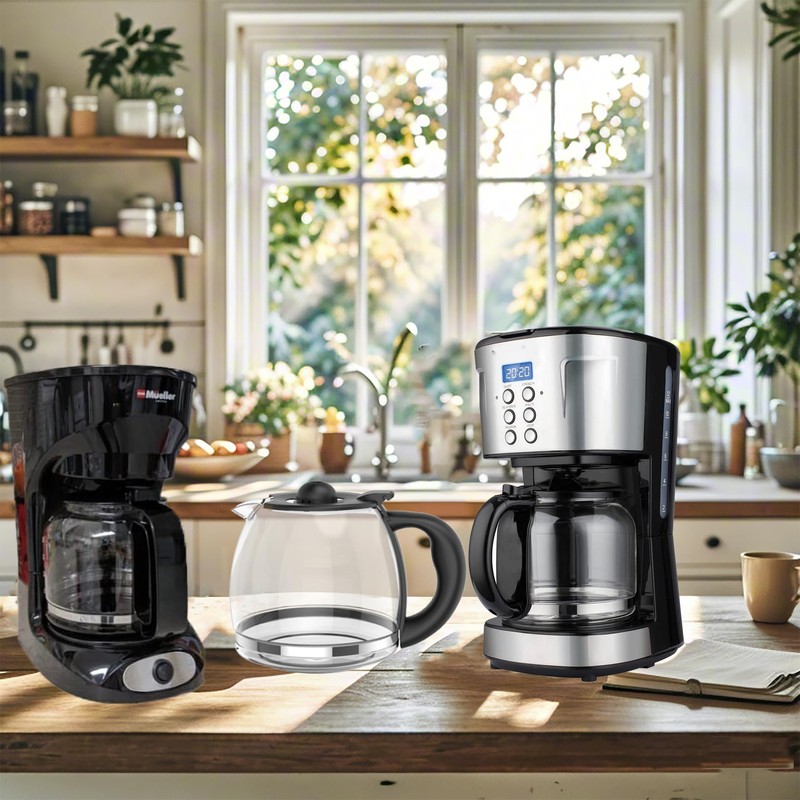 Replacement Coffee Pot Compatible for Mueller 12 cup Coffee Maker