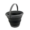 SAMMART Collapsible Plastic Bucket - Foldable Round Tub with handle