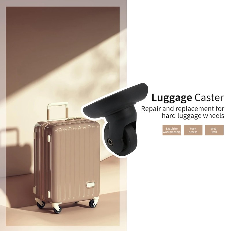 Mxfans 2 Pairs Swivel Wheels W187 DIY Luggage Wheel Accessories