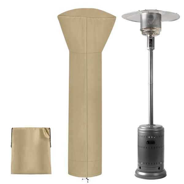 PureFit Waterproof Patio Heater Covers with Zipper, Heavy Duty Garden