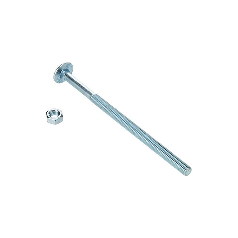 AHCMetric MILD Steel Cup Square Bolts with Nuts (ZINC &