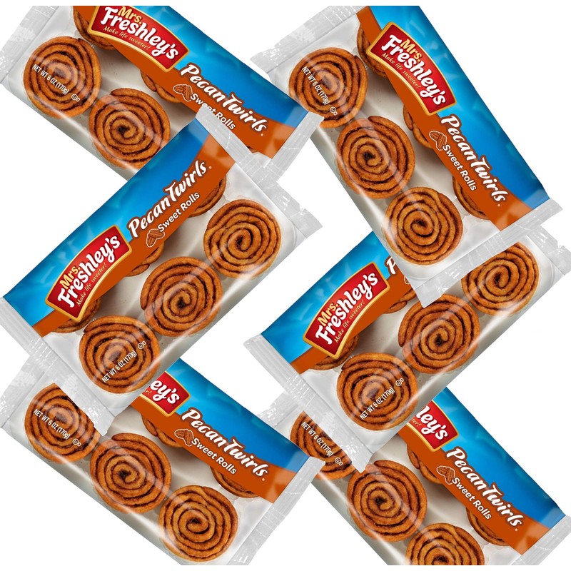 Mrs. Freshley's Pecan Twirls Sweet Rolls | 36 Count
