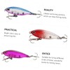 Mipcase 6pcs Imitation Fishing Lure Realistic Floating Baits Built Sound