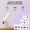 Portable 4K Mini Projector with Android 11，Smart Projector 5G WiFi6