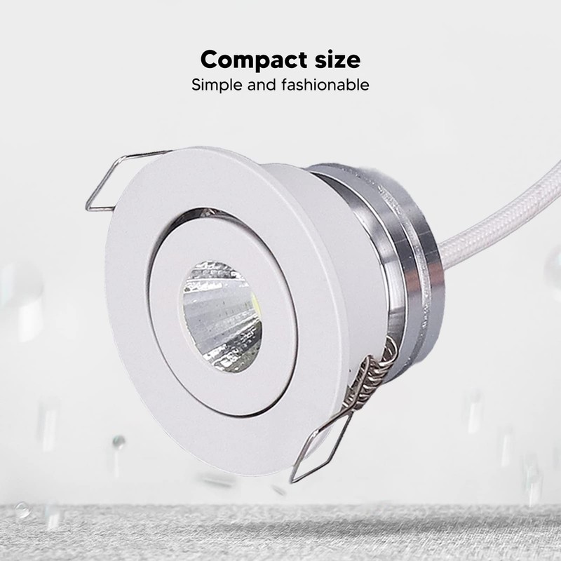 2Inch LED Recessed Ceiling Light, 5W Downlight with Hardwired Cable