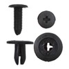 WFLNHB 100pcs Auto Car Door Fender 6mm Hole Push Plastic